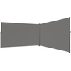 image:imageVEVOR Retractable Side Awning UV 50 118 x 71 Retractable Patio Screen Waterproof 280 g Thicken Folding Room Divider Wind Screen for Privacy Garden Outdoor Patio and Terrace BlackGray