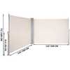 image:imageVEVOR Retractable Side Awning UV 50 118 x 71 Retractable Patio Screen Waterproof 280 g Thicken Folding Room Divider Wind Screen for Privacy Garden Outdoor Patio and Terrace BlackBeige