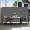 image:imageVEVOR Retractable Side Awning UV 50 118 x 71 Retractable Patio Screen Waterproof 280 g Thicken Folding Room Divider Wind Screen for Privacy Garden Outdoor Patio and Terrace BlackGray