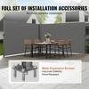 image:imageVEVOR Retractable Side Awning UV 50 118 x 71 Retractable Patio Screen Waterproof 280 g Thicken Folding Room Divider Wind Screen for Privacy Garden Outdoor Patio and Terrace BlackGray