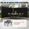 image:imageVEVOR Retractable Side Awning UV 50 118 x 71 Retractable Patio Screen Waterproof 280 g Thicken Folding Room Divider Wind Screen for Privacy Garden Outdoor Patio and Terrace BlackBlack