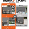 image:imageVEVOR Retractable Side Awning UV 50 118 x 71 Retractable Patio Screen Waterproof 280 g Thicken Folding Room Divider Wind Screen for Privacy Garden Outdoor Patio and Terrace BlackGray