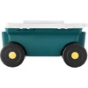 image:imageVEVOR Rolling Garden Cart with Seat Metal Rolling Garden Work Seat with Wheels Supports up to 400 LBS Heavy Duty Gardening Cart Scooter Outdoor Wagon amp Stool on Wheels for Lawn Patio BackyardGreen  White