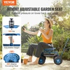 image:imageVEVOR Rolling Garden Cart with Seat Metal Rolling Garden Work Seat with Wheels Supports up to 400 LBS Heavy Duty Gardening Cart Scooter Outdoor Wagon amp Stool on Wheels for Lawn Patio BackyardBlue