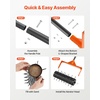 image:imageVEVOR Rolling Lawn Aerator 15 in Manual Push Aerator Roller with 42 Spikes amp 60 in Long Handle Fillable Drum for Added Weight HeavyDuty Lawn Soil Penetrator for Garden Yard Compacted SoilsRolling