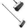 image:imageVEVOR Rolling Lawn Aerator 15 in Manual Push Aerator Roller with 42 Spikes amp 60 in Long Handle Fillable Drum for Added Weight HeavyDuty Lawn Soil Penetrator for Garden Yard Compacted SoilsRolling