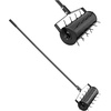 image:imageVEVOR Rolling Lawn Aerator 15 in Manual Push Aerator Roller with 42 Spikes amp 60 in Long Handle Fillable Drum for Added Weight HeavyDuty Lawn Soil Penetrator for Garden Yard Compacted SoilsRolling