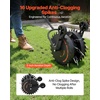 image:imageVEVOR Rolling Lawn Core Aerator 166 in Coring Aerator Roller with AntiClog Tines Heavy Duty amp RustResistant Yard Grass Pulling Plugs Manual Aeration Tool for Compacted Garden Soil Loosening