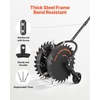image:imageVEVOR Rolling Lawn Core Aerator 166 in Coring Aerator Roller with AntiClog Tines Heavy Duty amp RustResistant Yard Grass Pulling Plugs Manual Aeration Tool for Compacted Garden Soil Loosening