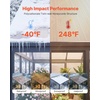 image:imageVEVOR Roof Panels 12Pcs Polycarbonate Roofing Panels Double Layer High Impact Corrugated Plastic Greenhouse Replacement Cover Waterproof for Gazebos Chicken Coops Home Garden 5 x 2 x 024