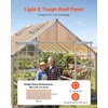 image:imageVEVOR Roof Panels 12Pcs Polycarbonate Roofing Panels Double Layer High Impact Corrugated Plastic Greenhouse Replacement Cover Waterproof for Gazebos Chicken Coops Home Garden 5 x 2 x 024