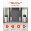image:imageVEVOR Set of 2 Tall Outdoor Planters 21 H Round Large Planters for Front Porch and Patio Stone Finish Flower Tree Plant PotsBeige