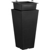 image:imageVEVOR Set of 2 Tall Outdoor Planters 21 H Round Large Planters for Front Porch and Patio Stone Finish Flower Tree Plant PotsBlack