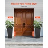 image:imageVEVOR Set of 2 Tall Outdoor Planters 21 H Round Large Planters for Front Porch and Patio Stone Finish Flower Tree Plant PotsBlack