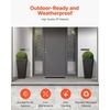 image:imageVEVOR Set of 2 Tall Outdoor Planters 21 H Round Large Planters for Front Porch and Patio Stone Finish Flower Tree Plant PotsBlack