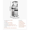image:imageVEVOR Slushie Machine 12L317Gal x 4 Tank Commercial Slushy Maker Frozen Drink Maker with SelfCleaning Margarita Machine for Restaurants Bars Party for Slushie Margaritas Milkshake amp More12L