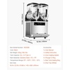 image:imageVEVOR Slushie Machine 12L317Gal x 4 Tank Commercial Slushy Maker Frozen Drink Maker with SelfCleaning Margarita Machine for Restaurants Bars Party for Slushie Margaritas Milkshake amp More24L