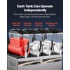image:imageVEVOR Slushie Machine 12L317Gal x 4 Tank Commercial Slushy Maker Frozen Drink Maker with SelfCleaning Margarita Machine for Restaurants Bars Party for Slushie Margaritas Milkshake amp More48L