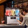 image:imageVEVOR Slushie Machine 12L317Gal x 4 Tank Commercial Slushy Maker Frozen Drink Maker with SelfCleaning Margarita Machine for Restaurants Bars Party for Slushie Margaritas Milkshake amp More36L