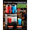 image:imageVEVOR Slushie Machine 15L Single Tank Commercial Margarita Machine 60 Cups Stainless Steel Margarita Smoothie Frozen Drink Machine Slushy Machine for Home Party Restaurants Cafe Bars15Lx2