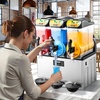 image:imageVEVOR Slushie Machine 15L Single Tank Commercial Margarita Machine 60 Cups Stainless Steel Margarita Smoothie Frozen Drink Machine Slushy Machine for Home Party Restaurants Cafe Bars15Lx3
