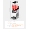 image:imageVEVOR Slushie Machine 15L Single Tank Commercial Margarita Machine 60 Cups Stainless Steel Margarita Smoothie Frozen Drink Machine Slushy Machine for Home Party Restaurants Cafe Bars15L