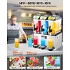 image:imageVEVOR Slushie Machine 15L Single Tank Commercial Margarita Machine 60 Cups Stainless Steel Margarita Smoothie Frozen Drink Machine Slushy Machine for Home Party Restaurants Cafe Bars15Lx3