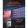 image:imageVEVOR Slushie Machine 15L Single Tank Commercial Margarita Machine 60 Cups Stainless Steel Margarita Smoothie Frozen Drink Machine Slushy Machine for Home Party Restaurants Cafe Bars15 L1