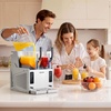 image:imageVEVOR Slushie Machine 3L100oz x 2 Tank Slushy Machine for Home No Ice Needed Frozen Drink Maker Margarita Maker with SelfCleaning for Frozen Margaritas Frapps Milkshake amp MoreStainless steel color  beige