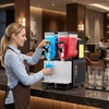 image:imageVEVOR Slushie Machine 3L100oz x 2 Tank Slushy Machine for Home No Ice Needed Frozen Drink Maker Margarita Maker with SelfCleaning for Frozen Margaritas Frapps Milkshake amp MoreBlack