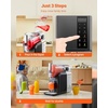 image:imageVEVOR Slushie Machine 4L135oz x 2 Tank Slushy Machine for Home No Ice Needed Frozen Drink Maker Margarita Maker with SelfCleaning for Frozen Margaritas Frapps Milkshake amp More2L