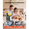 image:imageVEVOR Slushie Machine 4L135oz x 2 Tank Slushy Machine for Home No Ice Needed Frozen Drink Maker Margarita Maker with SelfCleaning for Frozen Margaritas Frapps Milkshake amp More4L