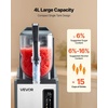 image:imageVEVOR Slushie Machine 4L135oz x 2 Tank Slushy Machine for Home No Ice Needed Frozen Drink Maker Margarita Maker with SelfCleaning for Frozen Margaritas Frapps Milkshake amp More4L