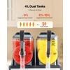 image:imageVEVOR Slushie Machine 4L135oz x 2 Tank Slushy Machine for Home No Ice Needed Frozen Drink Maker Margarita Maker with SelfCleaning for Frozen Margaritas Frapps Milkshake amp More4Lx2