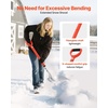 image:imageVEVOR Snow Shovel for Driveway 14 in Wide Aluminum Alloy Snow Shovel with DShaped Handles Large Capacity Snowplow Shovels Lightweight Snows Removal Tool for Garden Car Camping