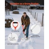image:imageVEVOR Snow Shovel for Driveway 14 in Wide Aluminum Alloy Snow Shovel with DShaped Handles Large Capacity Snowplow Shovels Lightweight Snows Removal Tool for Garden Car Camping