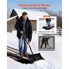 image:imageVEVOR Snow Shovel for Driveway 16 in Wide Aluminum Alloy Snow Shovel Non Slip Grip Large Capacity Snowplow Shovels Detachable amp Lightweight Snows Removal Tool for Garden Car Camping Outdoors17 inch