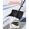 image:imageVEVOR Snow Shovel for Driveway 16 in Wide Aluminum Alloy Snow Shovel Non Slip Grip Large Capacity Snowplow Shovels Detachable amp Lightweight Snows Removal Tool for Garden Car Camping Outdoors18 inch