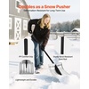 image:imageVEVOR Snow Shovel for Driveway 16 in Wide Aluminum Alloy Snow Shovel Non Slip Grip Large Capacity Snowplow Shovels Detachable amp Lightweight Snows Removal Tool for Garden Car Camping Outdoors16 inch