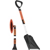 image:imageVEVOR Snow Shovel for Driveway 16 in Wide Aluminum Alloy Snow Shovel Non Slip Grip Large Capacity Snowplow Shovels Detachable amp Lightweight Snows Removal Tool for Garden Car Camping Outdoors10 inch