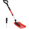 image:imageVEVOR Snow Shovel for Driveway 16 in Wide Aluminum Alloy Snow Shovel Non Slip Grip Large Capacity Snowplow Shovels Detachable amp Lightweight Snows Removal Tool for Garden Car Camping Outdoors9 inch