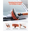 image:imageVEVOR Snow Shovel for Driveway 16 in Wide Aluminum Alloy Snow Shovel Non Slip Grip Large Capacity Snowplow Shovels Detachable amp Lightweight Snows Removal Tool for Garden Car Camping Outdoors10 inch