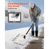image:imageVEVOR Snow Shovel for Driveway 16 in Wide Aluminum Alloy Snow Shovel Non Slip Grip Large Capacity Snowplow Shovels Detachable amp Lightweight Snows Removal Tool for Garden Car Camping Outdoors16 inch