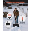 image:imageVEVOR Snow Shovel for Driveway 16 in Wide Aluminum Alloy Snow Shovel Non Slip Grip Large Capacity Snowplow Shovels Detachable amp Lightweight Snows Removal Tool for Garden Car Camping Outdoors17 inch