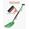 image:imageVEVOR Snow Shovel for Driveway 16 in Wide Aluminum Alloy Snow Shovel Non Slip Grip Large Capacity Snowplow Shovels Detachable amp Lightweight Snows Removal Tool for Garden Car Camping Outdoors85 inch