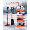 image:imageVEVOR Snow Shovel for Driveway 16 in Wide Aluminum Alloy Snow Shovel Non Slip Grip Large Capacity Snowplow Shovels Detachable amp Lightweight Snows Removal Tool for Garden Car Camping Outdoors10 inch