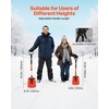 image:imageVEVOR Snow Shovel for Driveway 16 in Wide Aluminum Alloy Snow Shovel Non Slip Grip Large Capacity Snowplow Shovels Detachable amp Lightweight Snows Removal Tool for Garden Car Camping Outdoors9 inch