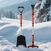 image:imageVEVOR Snow Shovel for Driveway 16 in Wide Aluminum Alloy Snow Shovel Non Slip Grip Large Capacity Snowplow Shovels Detachable amp Lightweight Snows Removal Tool for Garden Car Camping Outdoors10 inch