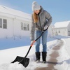 image:imageVEVOR Snow Shovel for Driveway 16 in Wide Aluminum Alloy Snow Shovel Non Slip Grip Large Capacity Snowplow Shovels Detachable amp Lightweight Snows Removal Tool for Garden Car Camping Outdoors17 inch