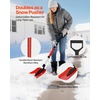 image:imageVEVOR Snow Shovel for Driveway 16 in Wide Aluminum Alloy Snow Shovel Non Slip Grip Large Capacity Snowplow Shovels Detachable amp Lightweight Snows Removal Tool for Garden Car Camping Outdoors9 inch
